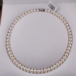 necklace Collier de perles d'eau douce naturelles 42cm, ras du cou en perles véritables, classique, noué, cadeau pour mère et femme, 3103