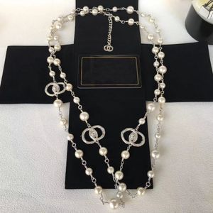 Collar cadena corta de perlas collares orbitales cadenas de clavícula perla con regalo de joyería para mujer