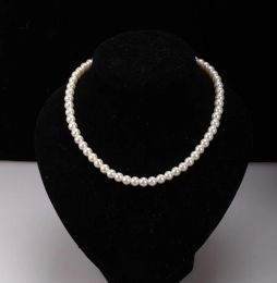 Colliers 1 Stand Women Bijoux de mode Collier de perles 42cm 8 mm Nouvelle déclaration de mode imitez des perles de perle pour la décoration de la fête de mariage