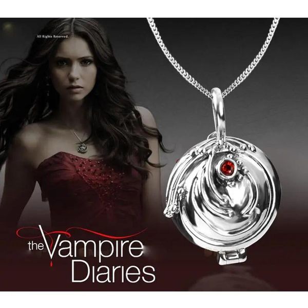 Colliers 100% 925 argent Sterling le journal des vampires collier Elena verveine médaillon pendentif Elena verveine amulette