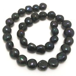Colliers 16 pouces aa + 1215 mm noir Baroque Natural Perle Loose Strand