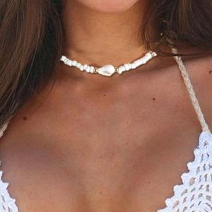 Collares de 17 km collar de gargantilla natural bohemio para mujeres de color femenino de verano collar de choker de cajas