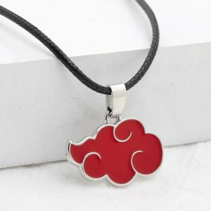 Kettingen 1 stks Japanse anime cosplay Akatsuki Organisatie Red Cloud Sign Metal Unisex Pendant Trendy Jewelry Women Men ketting