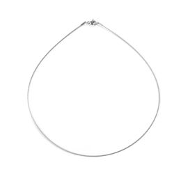 Kettingen 2019 Nieuwe 304 roestvrijstalen kraag halsketting eenvoudige sieraden voor vrouwen meisjes mannen cadeau 45 cm (17 6/8 ") lang, 1 stuk