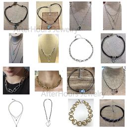 Colliers 2022 Nouveau populaire de haute qualité perle bleu zircon alliage or UNO Nceklace8 bijoux de mode pour les femmes usine directe livraison gratuite