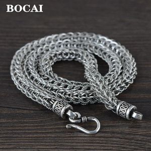 Kettingen 2022 Nieuwe Real Solid S925 Puur Zilver Mode Ketting Voor Mannen Water Rimpel Ketting Thai Zilveren S Haak