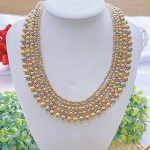 Colliers 5pcs, élégant collier de design unique pour femme collier de perles en cuivre