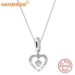 Colliers 925 Maman en argent sterling d'un ange pendentif collier bijouterie d'anniversaire cadeau pour sœur maman femme petite amie enfant