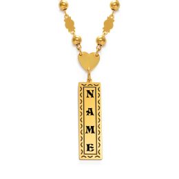 Collares Anniyo Personalizar el nombre de las letras mayúsculas collares colgantes mujeres, guam hawaian chuuk kiribati joyería #156121