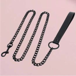 Collares B. Cyqz Bdsm Toyadores de cadena PU Cuero Pu Cospaly Slave Sexy Accesorios Mujeres Collar Cabello Bondage Traction Rope Parejas Juego