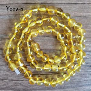 Collares Báltico Natural Amber Collar para mujeres Adulto de alta calidad Beeds dorado Hermoso cuello Gémonos Joyas de joyas gratis Droppshipping