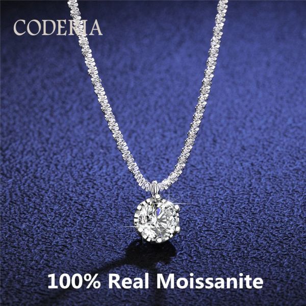 Colliers les plus vendus S925 Silver Moissanite Collier Chain de chaîne épaisse Cadeau d'anniversaire 12CT Collier de diamant exquis Bijoux de fête