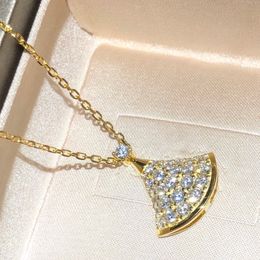 colliers Colliers BGARI DIVAS DREAM sertis de diamants plaqué or 18 carats collier de la plus haute qualité de luxe designer reproductions officielles 5A UHGN