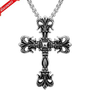 Kettingen CH Designer Cross Pendant Necklace Chromes Hip Hop Mens Trendy Fashion Personaliseerde Accessoire Men Women Heart Sweater Chain Lover N11c