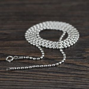 Colliers Chaînes Collier 1,2 mm Collier de perle d'épaisseur pour femmes Offres de bijoux avec collier de livraison gratuite Men Man Chain 925 Sterling Silver