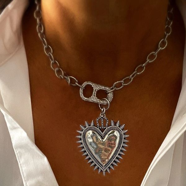 Collares creativos de cadena única collar colgante de moda joyas joyas hechas hechas hembras vintage kolye declaración al por mayor