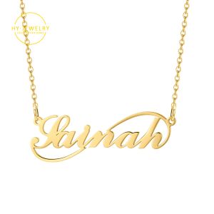 Collares personalizar nombre collar para mujeres nombre de bucle infinito collar de oro personalizado nombre de acero inoxidable joya de joya región