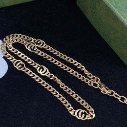 necklaces designer Collier chaîne en or et argent 18 carats, bijoux de créateur, chaîne cubaine en acier inoxydable pour hommes et femmes, style classique, fête de fiançailles