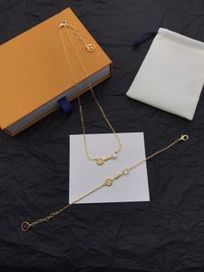 kettingen designer ketting voor vrouwen ketting sieraden luxe ketting roestvrijstalen hanger ketting armband set voor vrouwen bruiloft designer sieraden