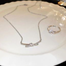 Colliers Collier de créateur pour femmes, colliers superposés en diamant avec nœud papillon, bijoux de styliste en or/argent, cadeau d'anniversaire de mariage