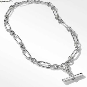 Colliers Collier de créateur Chaînes de bijoux pour hommes Femmes Lien de câble Chaîne glacée de haute qualité en acier inoxydable Accessoires argentés