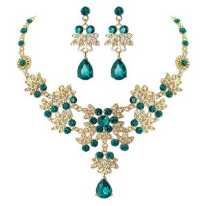 Colliers Fashion Crystal Drop Drop Bridal Bijoux