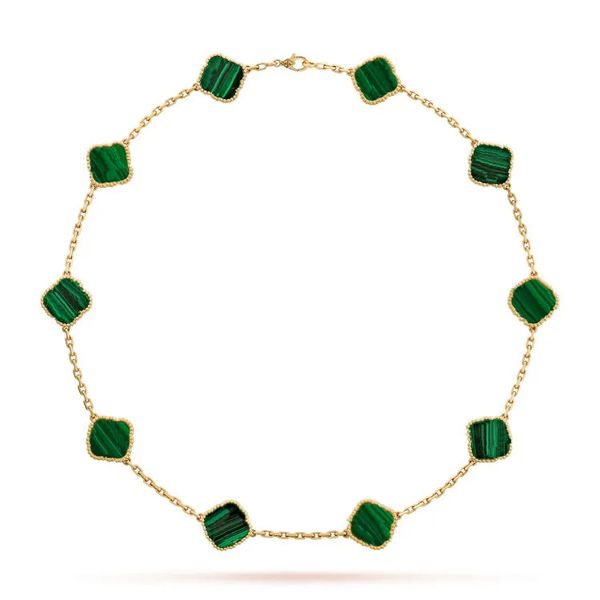 Colliers pour femmes Bijoux de créateur argenté Collier pendentif de luxe Collier multi-couleurs trèfle