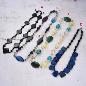 Kettingen GG sieraden te koop natuurlijke edelstenen halfsteen kristal Lapis Lazuli Jasper ketting hanger voor vrouwen Lady mode-sieraden cadeau