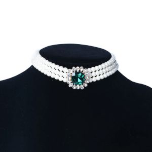Colliers HOWAWAY collier de perles pour femmes et ensemble de boucles d'oreilles femmes Collares cristal perle pendentif collier fête mariée bijoux colliers