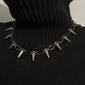 Kettingen Koreaanse mode punk Gothic Harajuku handgemaakte dames ketting voor spike klinknagel vrouwelijke ketting kettingen overdrijving rock chokers