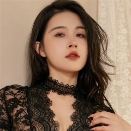 Colliers Lolita Black Lace Femme Choker Collier Vintage Sexy Lace ACCESSOIRE