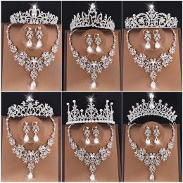 Kettingen Mansati gesimuleerde parels bruiloft sieraden sets voor bruids hanger ketting oorbellen feest sieraden sets voor vrouw bruid 3pcs set