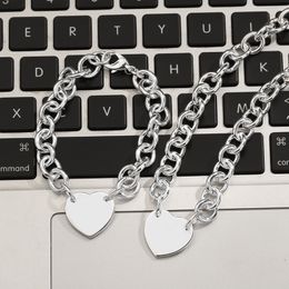 Collares Memnon Joyería Plata de Ley 925 Estilo europeo Clave Regreso al corazón Marca de amor Collares pendientes Pulseras para mujer Collar de cadena