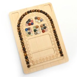 Colliers Mineraali planche de perles bambou Combo plateau conception artisanat outil pour bricolage pierre naturelle Bracelets colliers accessoires de fabrication de bijoux