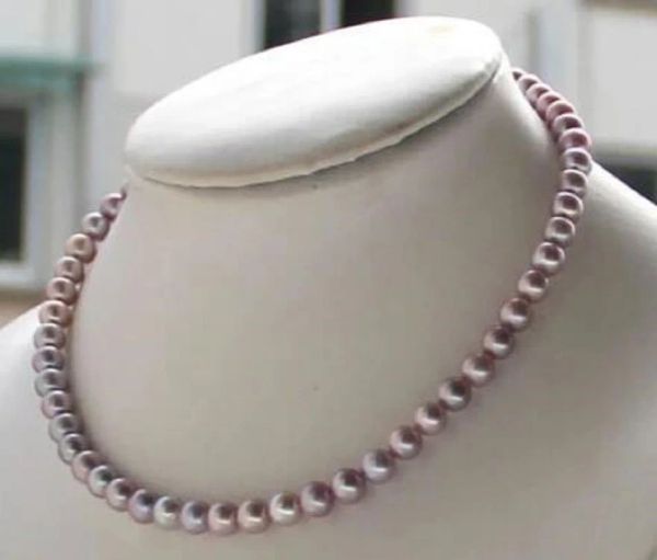 Colliers Nouveaux aaa Collier de perle de lavender Aaa authentique