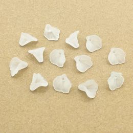 Colliers Nouvelles arrivages!1400pcs Perles givrées à feuilles transparentes pour collier de bijoux fait à la main