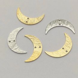 Colliers Nouveaux arrivants! 22x13mm 100pcs Connecteur de forme de lune en laiton pour le collier fait à la main