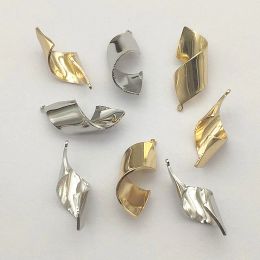 Colliers Nouvelles arrivages!27x11mm 100pcs Charme de forme torsadé en laiton pour collier fait à la main