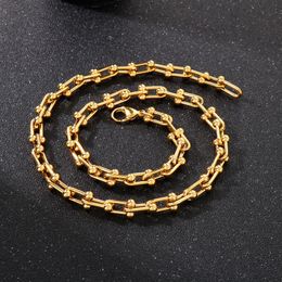 Colliers Nouveau collier de chaîne tissé en forme de U pour femmes/hommes 8mm/10mm de largeur plusieurs couleurs en acier inoxydable collier ras du cou unisexe bijoux cadeaux