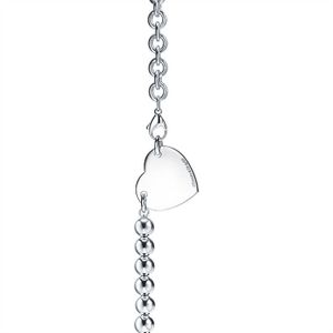 Kettingen Hanger Merkontwerper nieuwe kwaliteit 925 sterling zilveren Tiffanyany ketting naambord sieraden cadeau