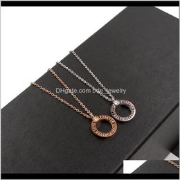 Kettingen hangers juweliersmartick goud gelaagdheid rond cirkel hanger voor altijd liefde alfabet ketting voor vrouw feest sieraden vervagen nooit p174