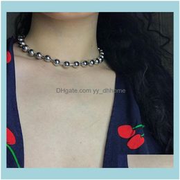 Kettingen hangers sieradenvrouwen klassieke ronde kraal choker ketting sieraden naszyjnik aesorios mujer statement hip hop chokers drop leveren