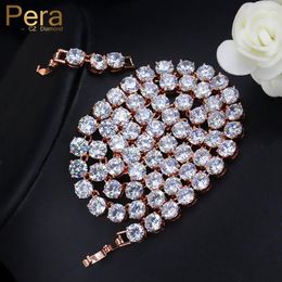 Colliers Pera vente chaude de luxe de mariée couleur or Rose grand rond 0.6ct coeurs flèches collier ras du cou pour accessoires de bijoux P012