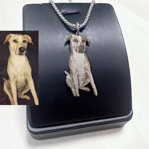 Colliers Collier photo personnalisé pour animaux de compagnie Portrait personnalisé de votre chien animaux de compagnie collier Photo bijoux de chat bijoux commémoratifs pour animaux de compagnie cadeau d'amant de chien