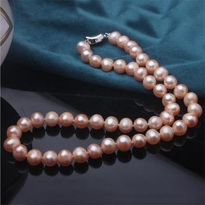 Colliers de perles d'eau douce naturelles rose et blanche, bijoux ras du cou pour femmes, cadeau, vente en gros