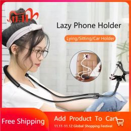 Colliers Support de téléphone portable Flexible populaire suspendu cou paresseux collier support 360 degrés support de téléphone support pour iPhone Xiaomi Huawei