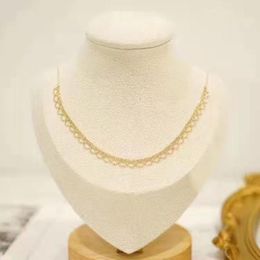 Collares RUIYI-collar de encaje de malla de oro auténtico de 18K para mujer, collar de oro puro AU750, cadena de cuentas Vintage, joyería fina, regalo 2022