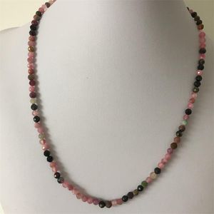 Colliers Simple Tourmaline Hubei Turquoise perle collier court Femme Rubellite mode Bijoux femmes tour de cou Bijoux Femme dames fête