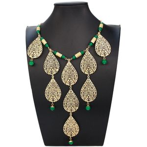 Kettingen Sunspicems Goud Kleur Marokko Bruid Sieraden Lange Kwast Ketting Voor Vrouwen Pailletten Hanger Choker Ketting Arabische Kaftan Sieraden