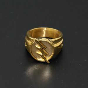 Colliers la saison Flash Cosplay, anneau Flash inversé en acier inoxydable 316l, bijoux cadeaux pour hommes